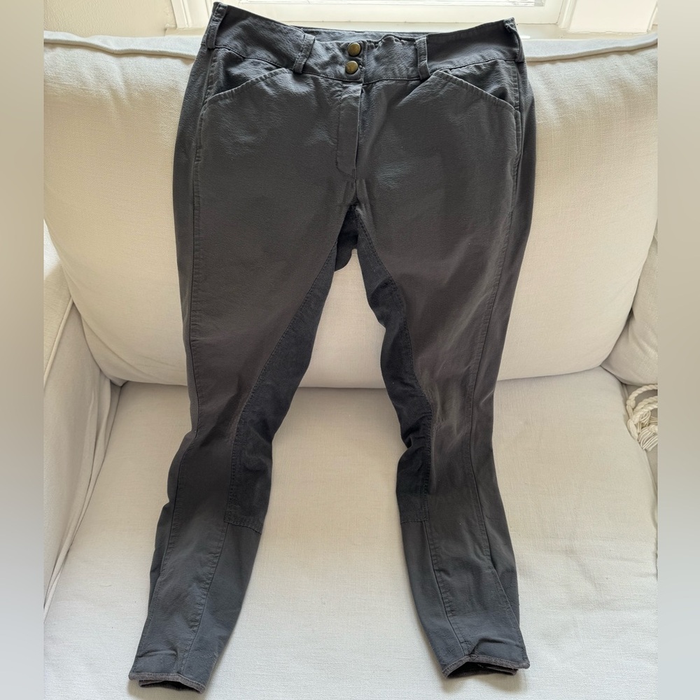 Gutos Women’s Equestrian Riding Pants | Color: Charcoal | Size: 26L